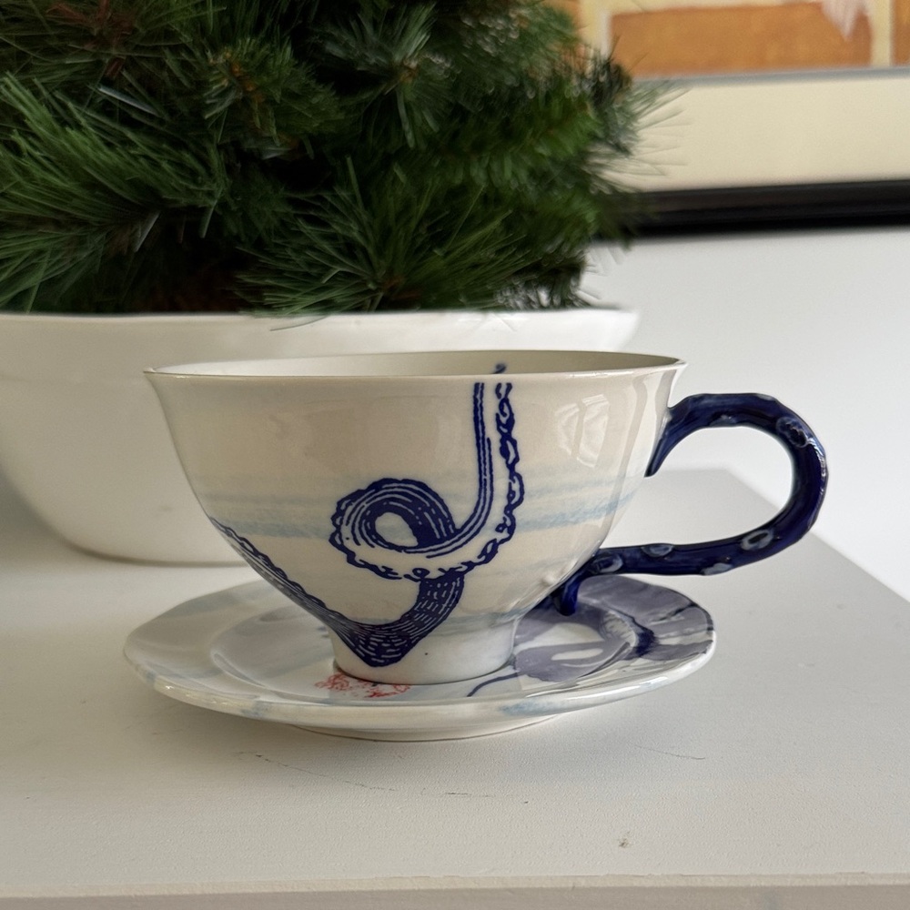 From the Deep Anthropologie Oversized Cup and Saucer - Picture 4 of 8